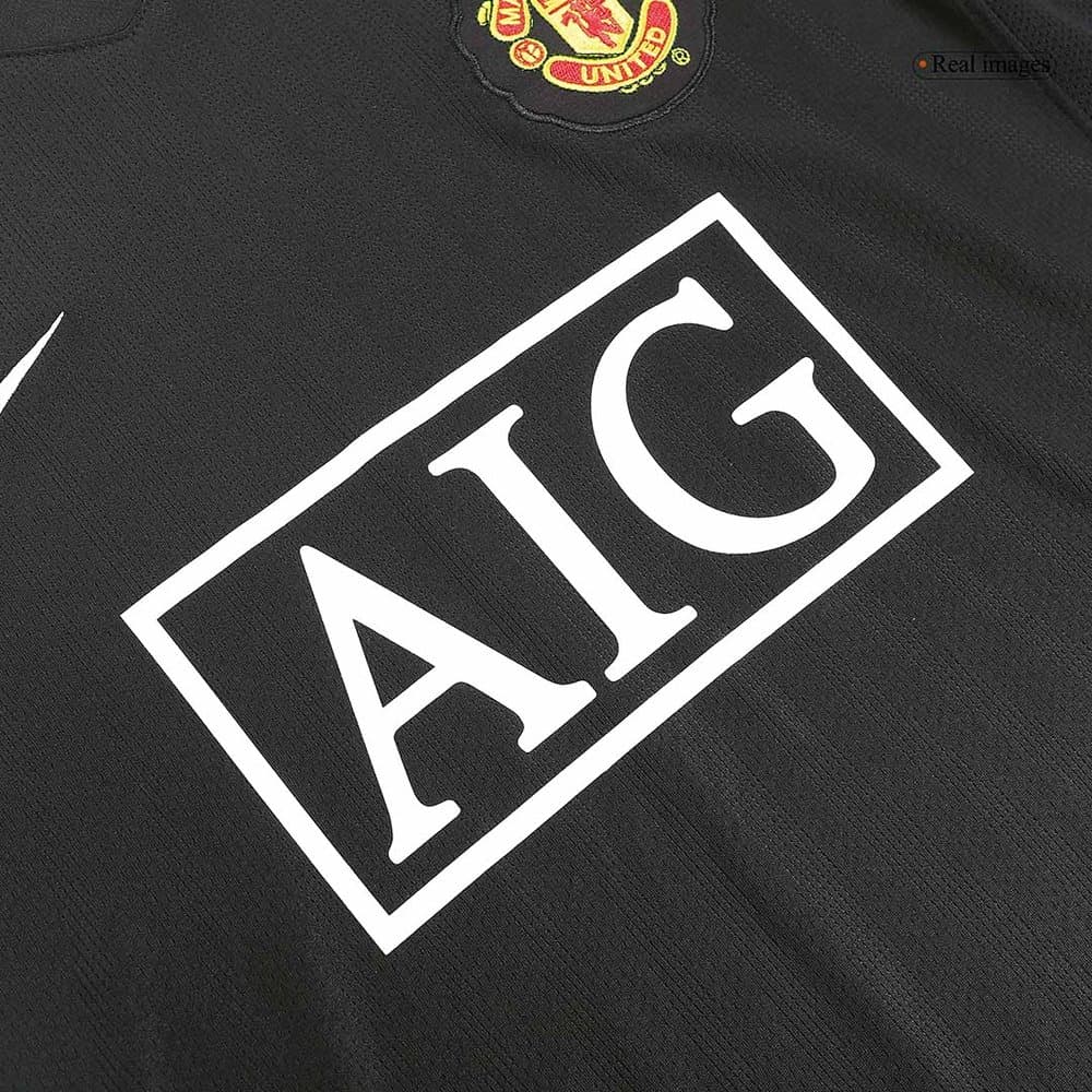 Men's ROONEY #10 Manchester United Away Long Sleeve Retro Soccer Jersey 2007/08 Men's ROONEY #10 Manchester United Away Long Sleeve Retro Soccer Jersey 2007/08