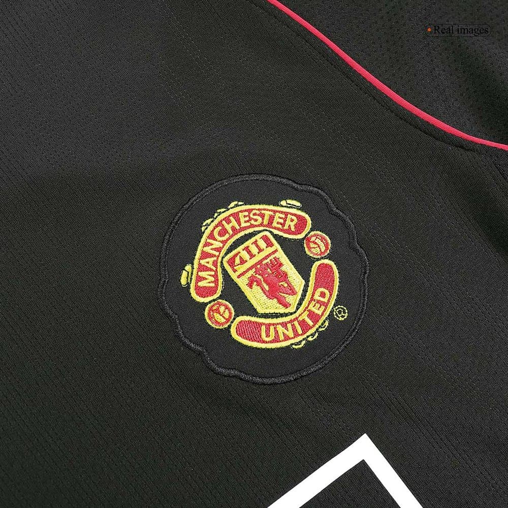 Men's ROONEY #10 Manchester United Away Long Sleeve Retro Soccer Jersey 2007/08 Men's ROONEY #10 Manchester United Away Long Sleeve Retro Soccer Jersey 2007/08