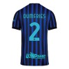 Men's DUMFRIES #2 Inter Milan Home Replica Soccer Jersey 2025/26 Men's DUMFRIES #2 Inter Milan Home Replica Soccer Jersey 2025/26
