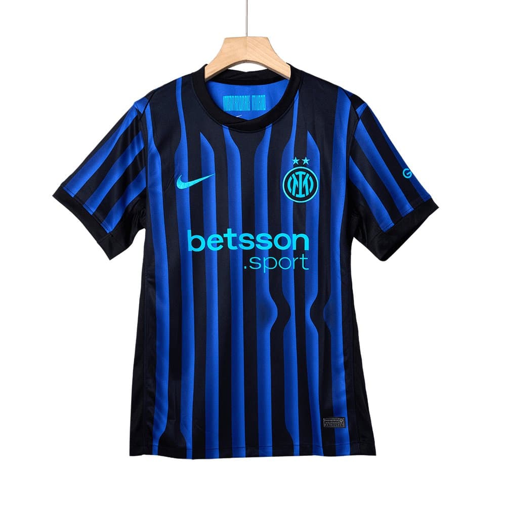 Men's DUMFRIES #2 Inter Milan Home Replica Soccer Jersey 2025/26 Men's DUMFRIES #2 Inter Milan Home Replica Soccer Jersey 2025/26