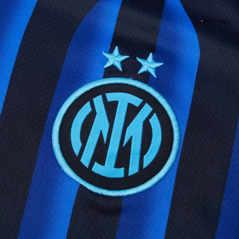 Men's DUMFRIES #2 Inter Milan Home Replica Soccer Jersey 2025/26 Men's DUMFRIES #2 Inter Milan Home Replica Soccer Jersey 2025/26