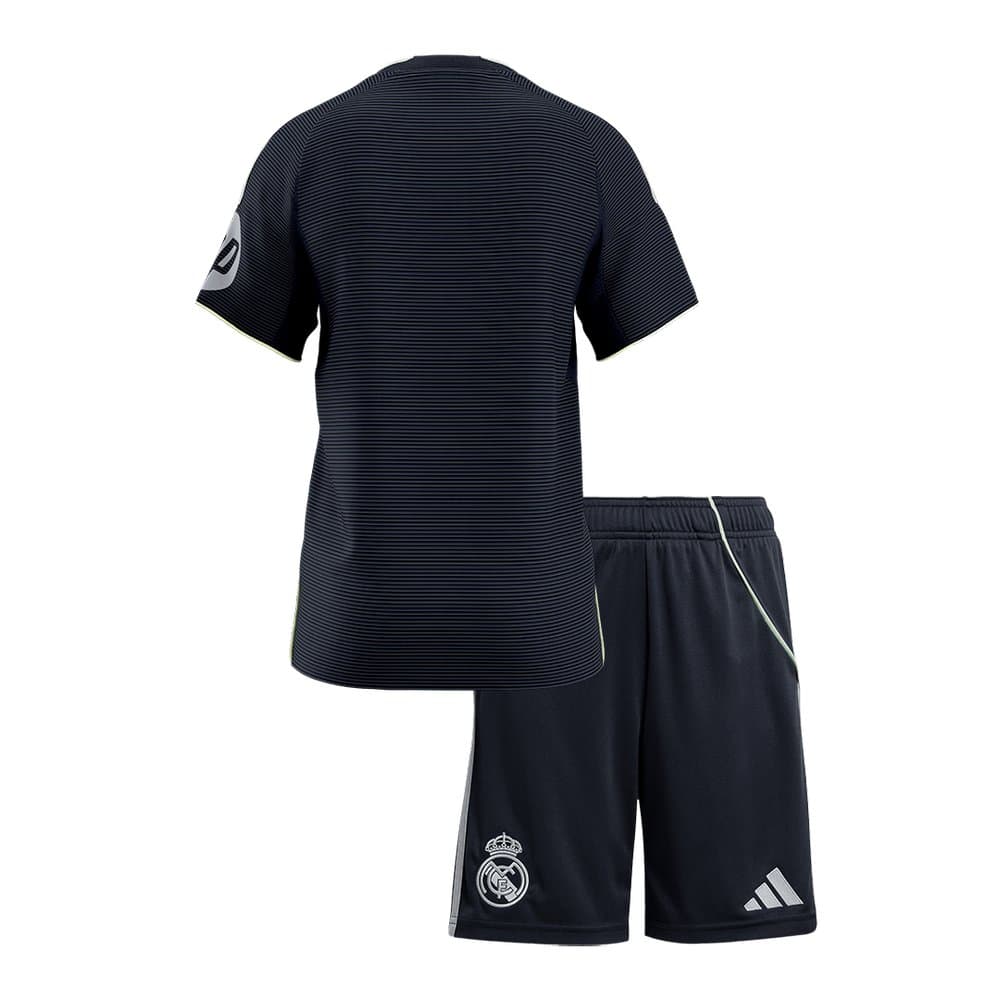Kid's Real Madrid Away Soccer Jersey Kit 2025/26 Kid's Real Madrid Away Soccer Jersey Kit 2025/26