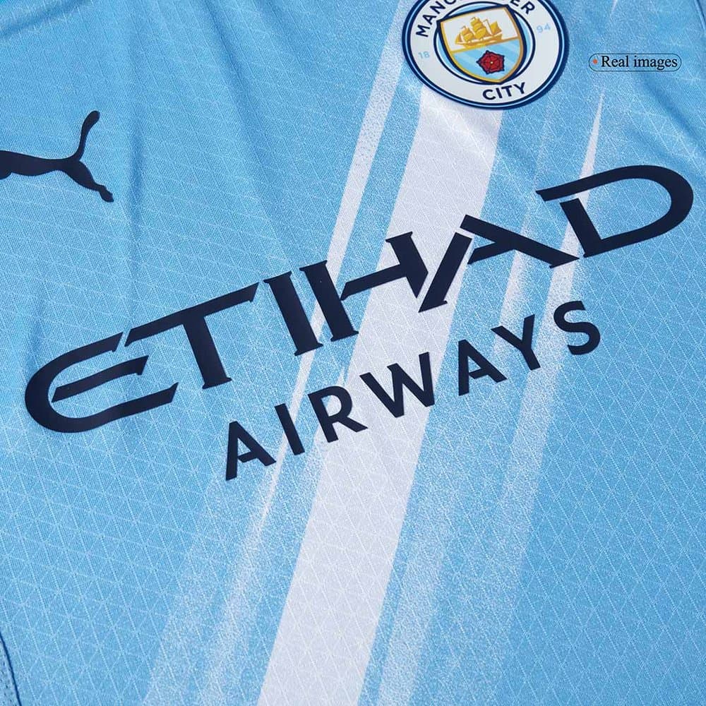 Men's REIJNDERS #4 Manchester City Home Authentic Jersey 2025/26 Men's REIJNDERS #4 Manchester City Home Authentic Jersey 2025/26