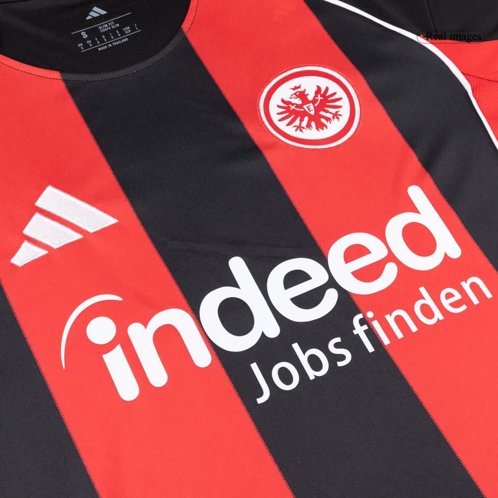 Men's Eintracht Frankfurt Home Replica Soccer Jersey 2025/26 Men's Eintracht Frankfurt Home Replica Soccer Jersey 2025/26