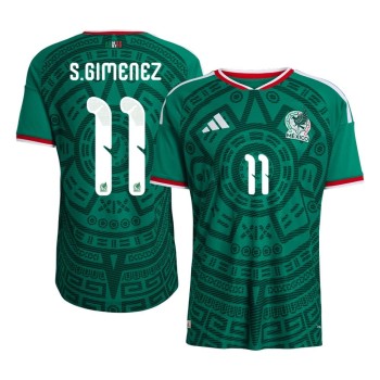 Men's S.GIMENEZ #11 Mexico Home Authentic Jersey World Cup 2026