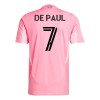 Men's DE PAUL #7 Inter Miami CF Home Authentic Soccer Jersey 2025