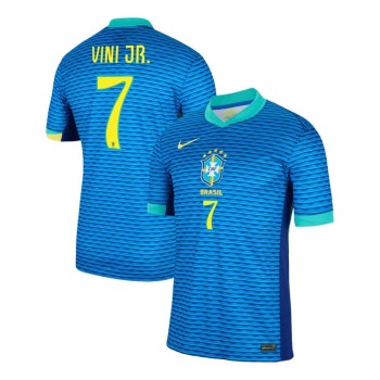 Men's VINI JR. #7 Brazil Away Replica Soccer Jersey Copa America 2024