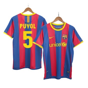 Men's PUYOL #5 Barcelona Home Retro Soccer Jersey 2010/11 Men's PUYOL #5 Barcelona Home Retro Soccer Jersey 2010/11