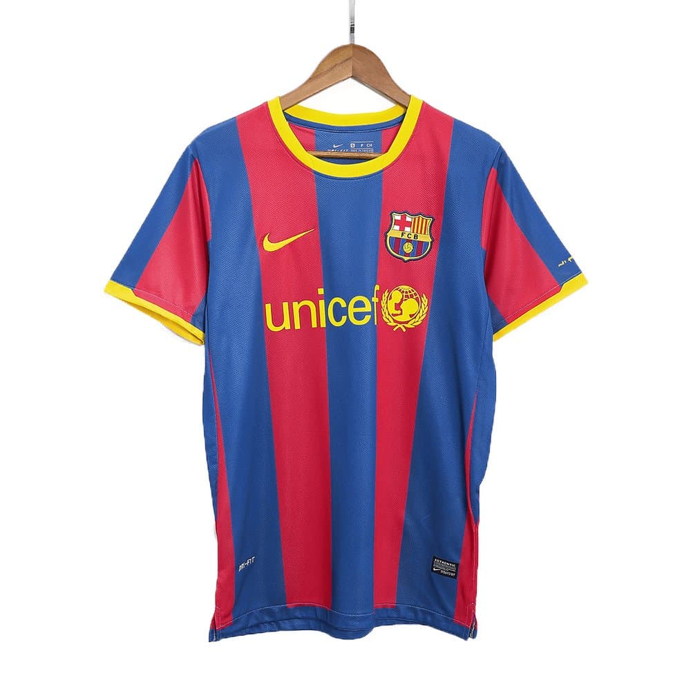 Men's PUYOL #5 Barcelona Home Retro Soccer Jersey 2010/11