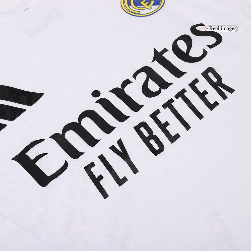 Men's Authentic Real Madrid Home Long Sleeve Soccer Jersey 2024/25 Men's Authentic Real Madrid Home Long Sleeve Soccer Jersey 2024/25