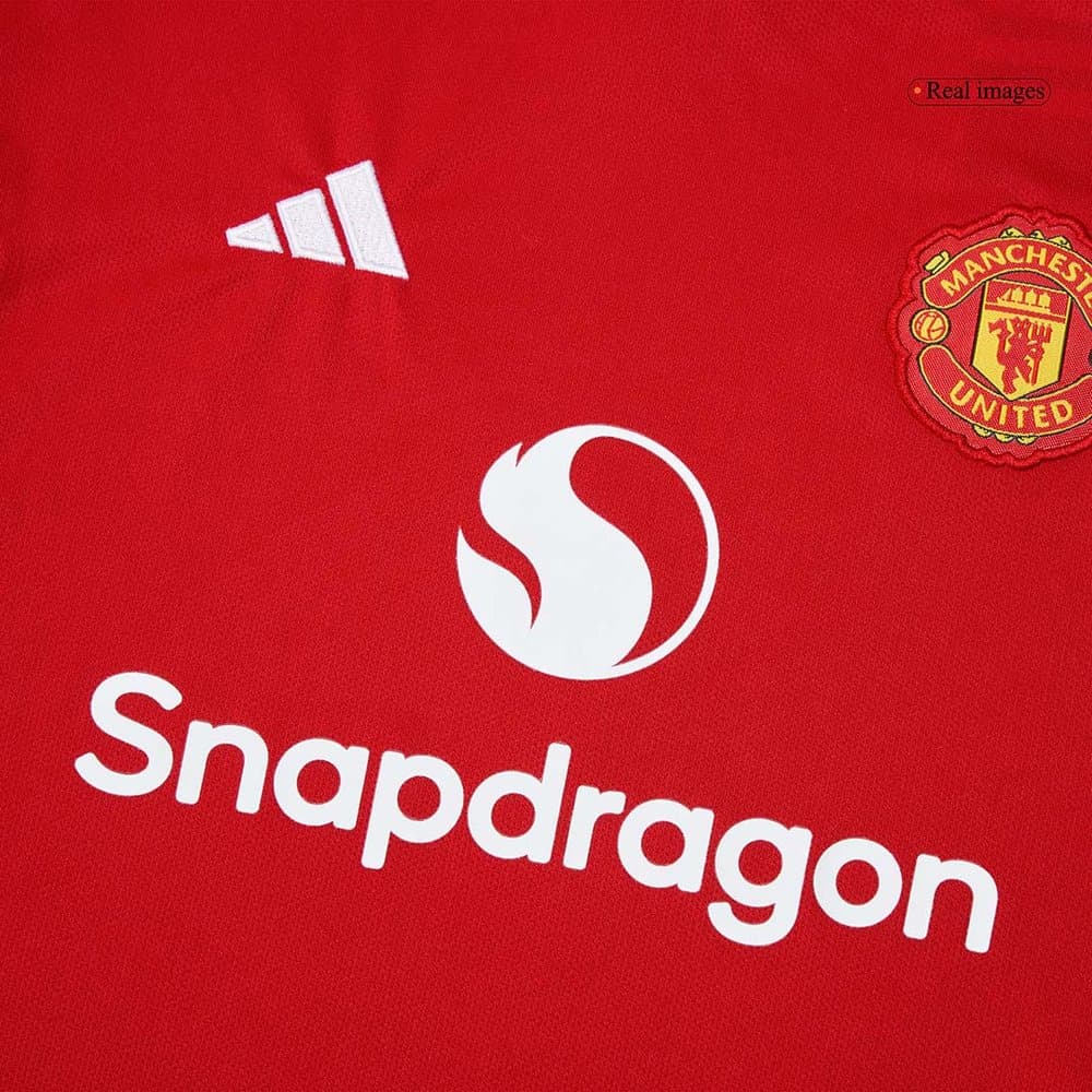 Kid's Manchester United Home Soccer Jersey Kit 2025/26 Kid's Manchester United Home Soccer Jersey Kit 2025/26
