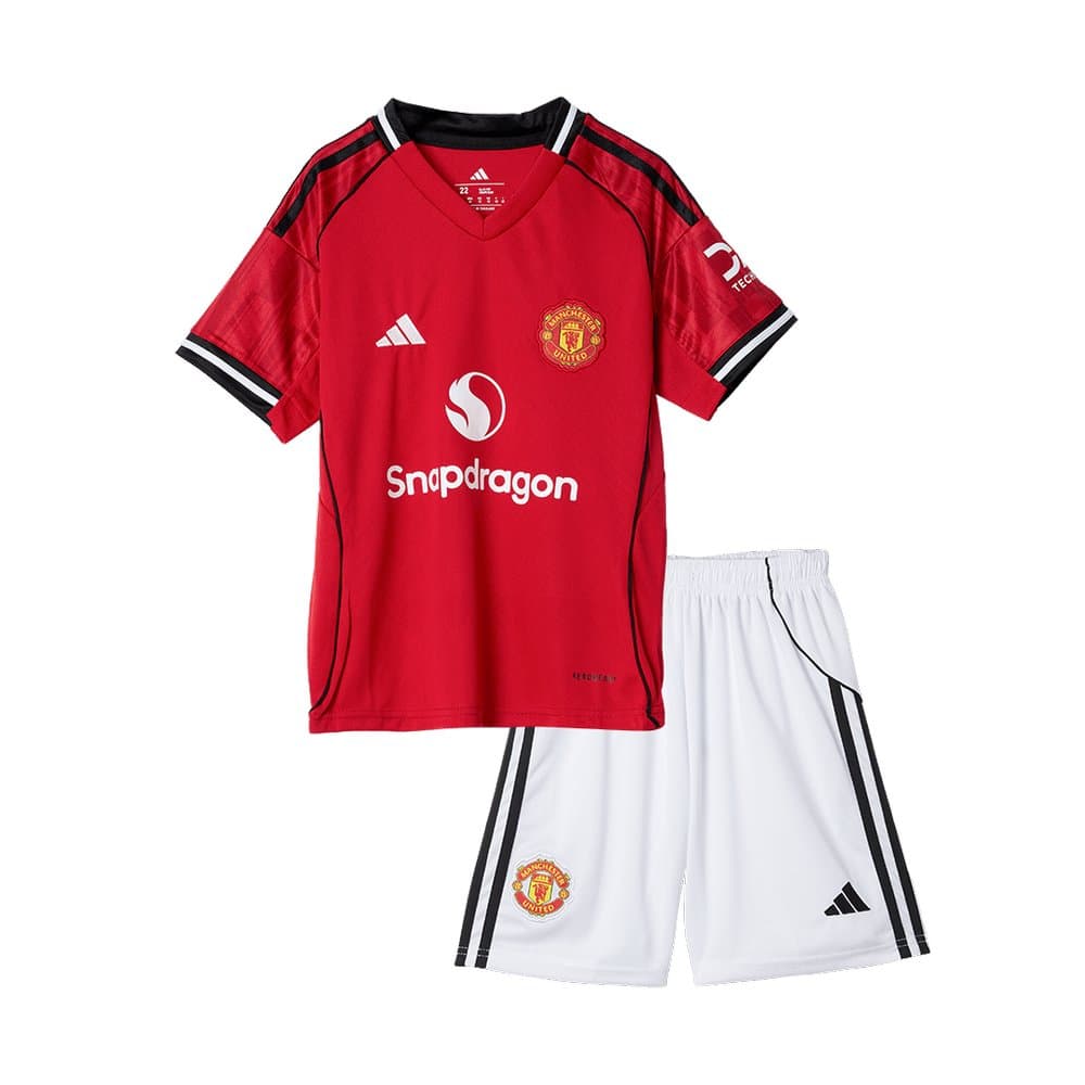 Kid's Manchester United Home Soccer Jersey Kit 2025/26 Kid's Manchester United Home Soccer Jersey Kit 2025/26