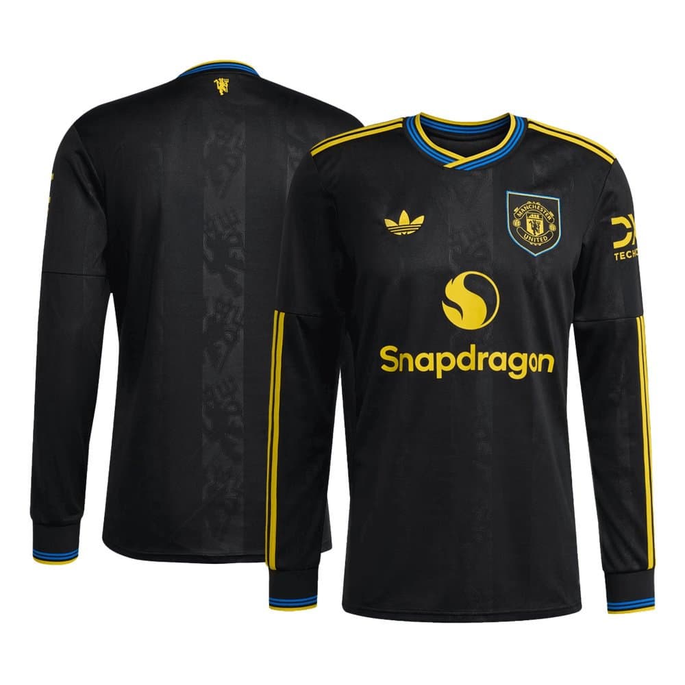 Men's Manchester United Third Away Long Sleeve Jersey 2025/26 Men's Manchester United Third Away Long Sleeve Jersey 2025/26