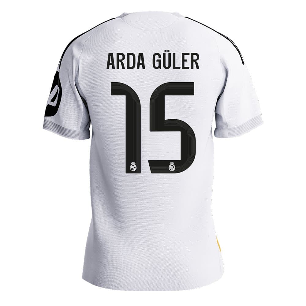 Men's ARDA GÜLER #15 Real Madrid Home Authentic Jersey 2025/26