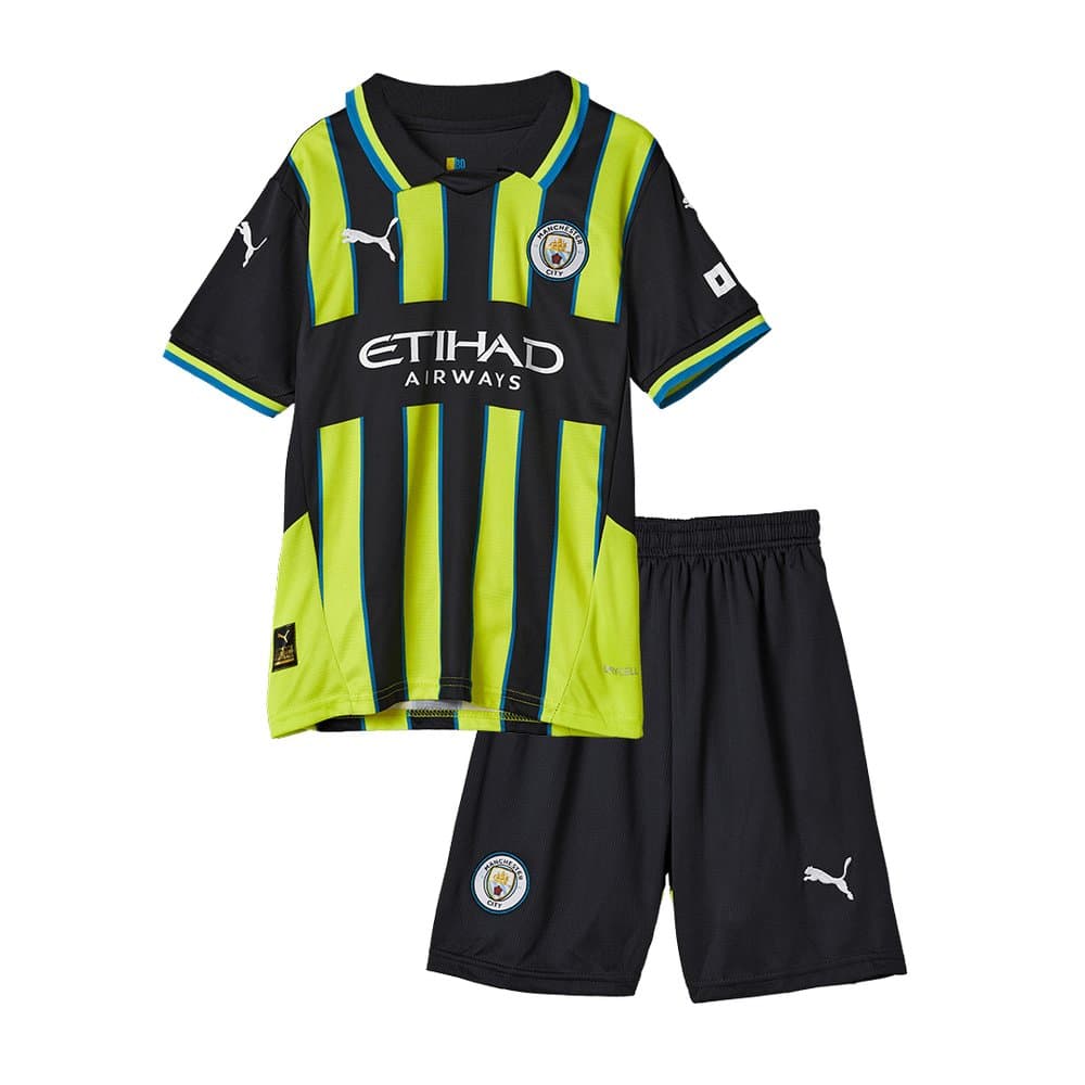Kid's Manchester City Away Soccer Jersey Kit 2024/25