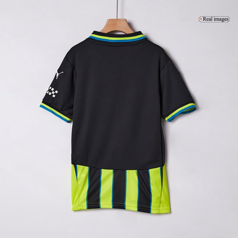 Kid's Manchester City Away Soccer Jersey Kit 2024/25