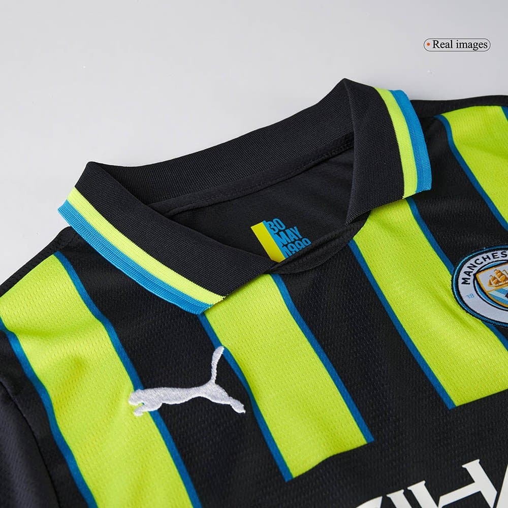 Kid's Manchester City Away Soccer Jersey Kit 2024/25