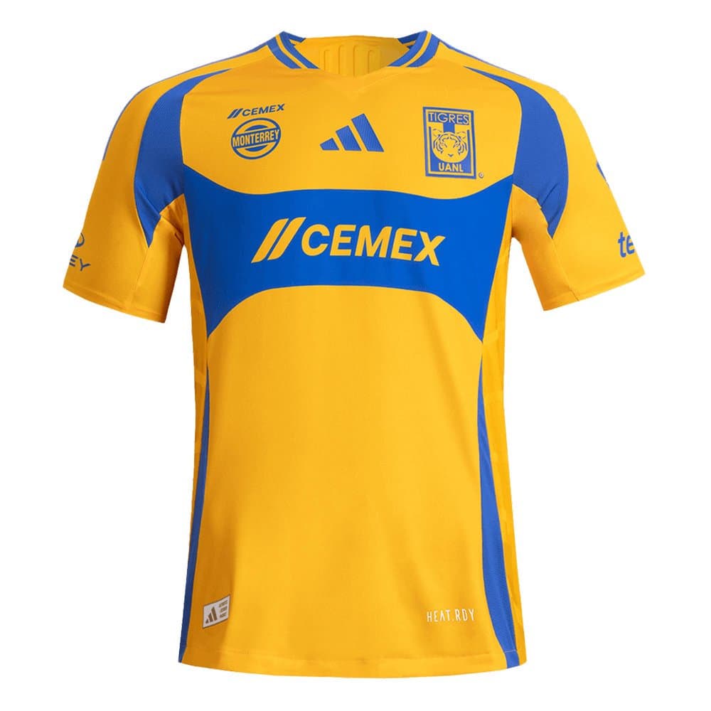 Men's Tigres UANL Home Authentic Soccer Jersey 2024/25 Men's Tigres UANL Home Authentic Soccer Jersey 2024/25