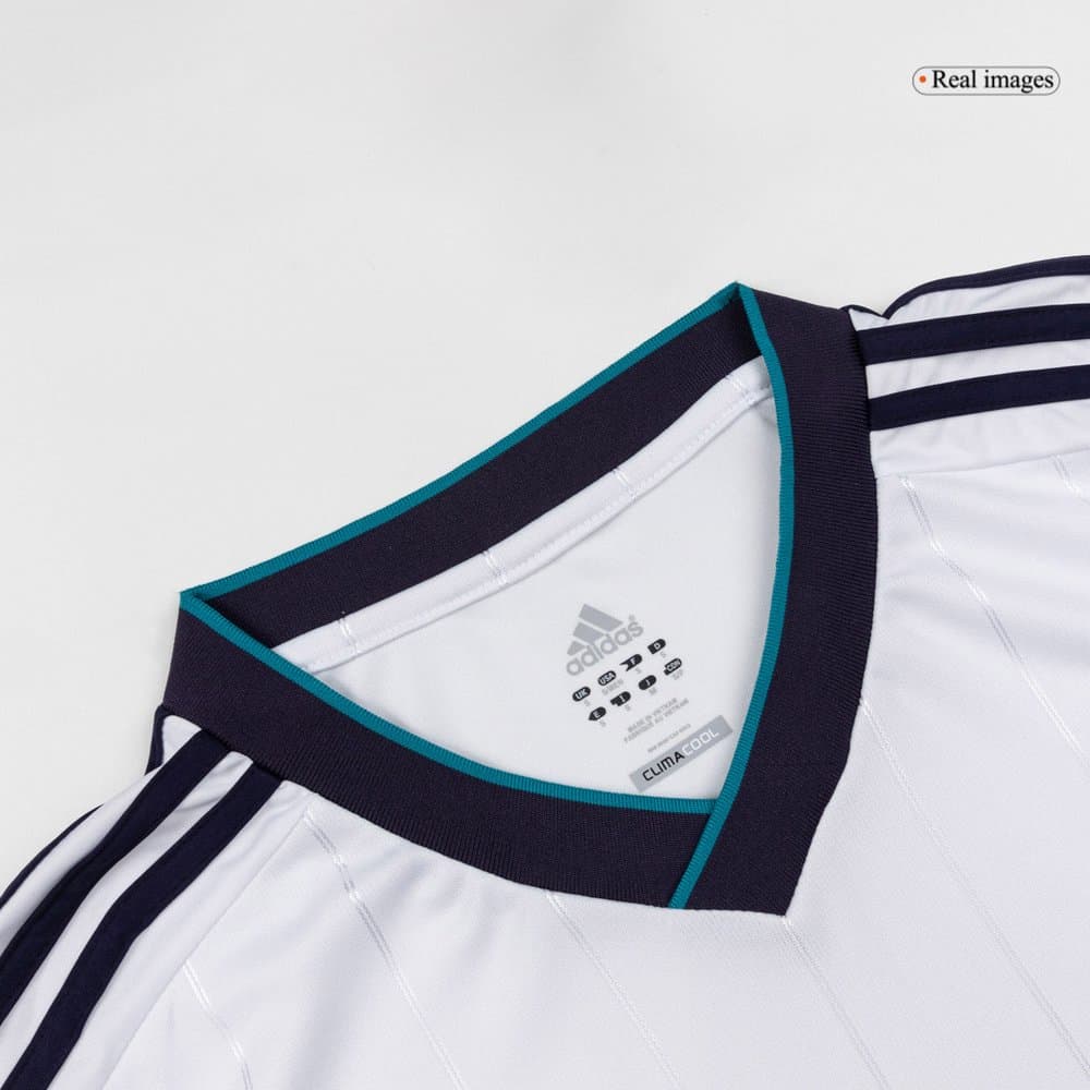 Men's Real Madrid Home Long Sleeve Retro Soccer Jersey 2012/13