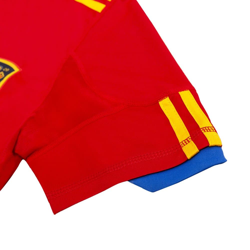 Men's SILVA #21 Spain Home Retro Soccer Jersey 2010 Men's SILVA #21 Spain Home Retro Soccer Jersey 2010