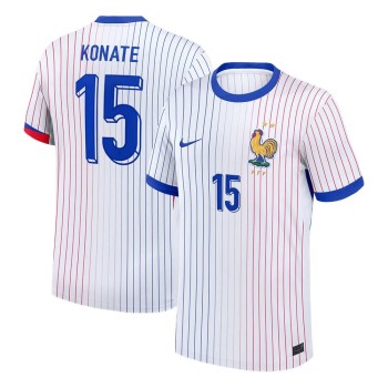 Men's KONATE #15 France Away Replica Soccer Jersey 2024 Men's KONATE #15 France Away Replica Soccer Jersey 2024