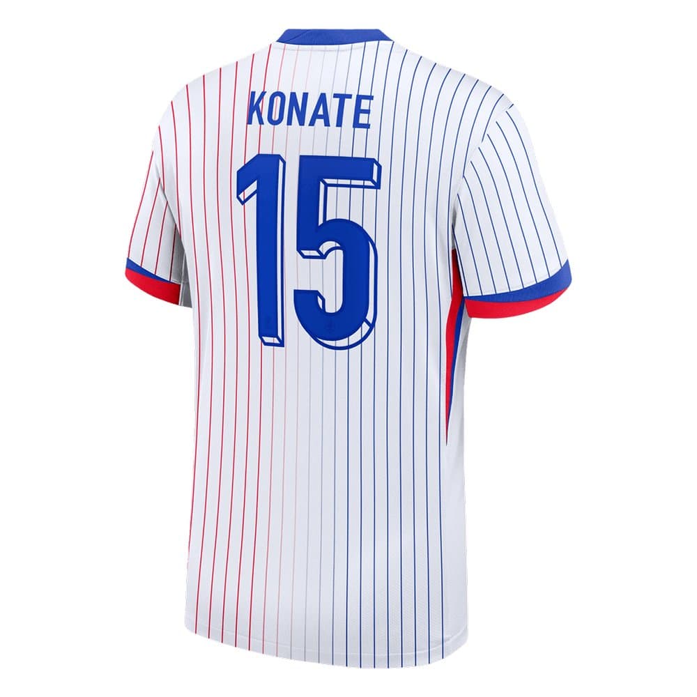 Men's KONATE #15 France Away Replica Soccer Jersey 2024 Men's KONATE #15 France Away Replica Soccer Jersey 2024