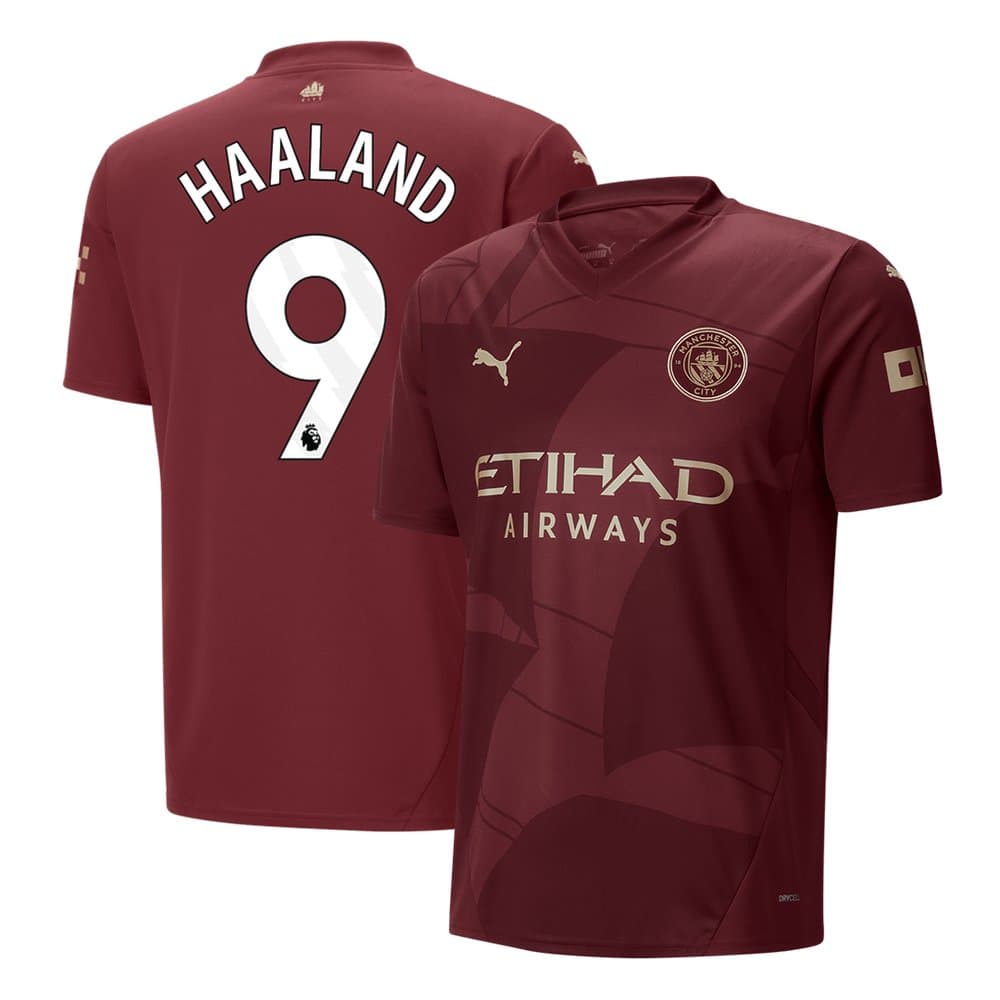 Men's HAALAND #9 Manchester City Third Away Replica Soccer Jersey 2024/25 Men's HAALAND #9 Manchester City Third Away Replica Soccer Jersey 2024/25
