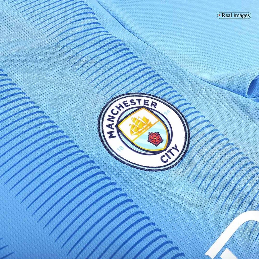 Men's J.ALVAREZ #19 Manchester City Home Replica Soccer Jersey 2023/24