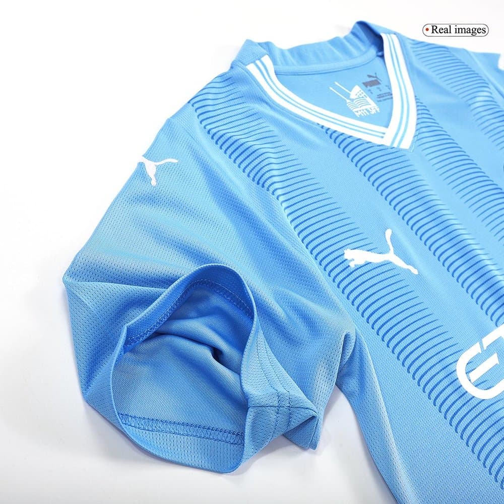 Men's J.ALVAREZ #19 Manchester City Home Replica Soccer Jersey 2023/24