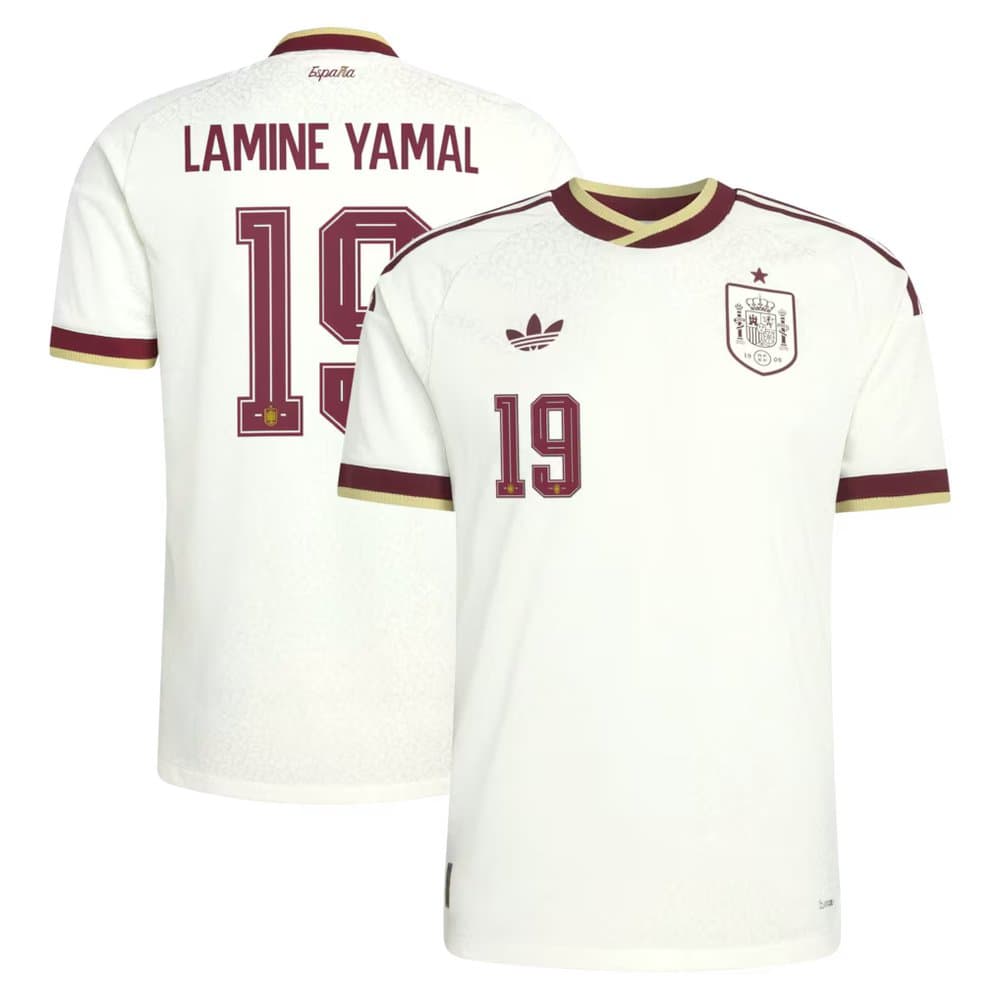 Kid's Lamine Yamal #19 Spain Away Authentic Jersey World Cup 2026 Kid's Lamine Yamal #19 Spain Away Authentic Jersey World Cup 2026