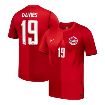 Kid's Alphonso Davies #19 Canada Home Stadium Replica Jersey World Cup 2026