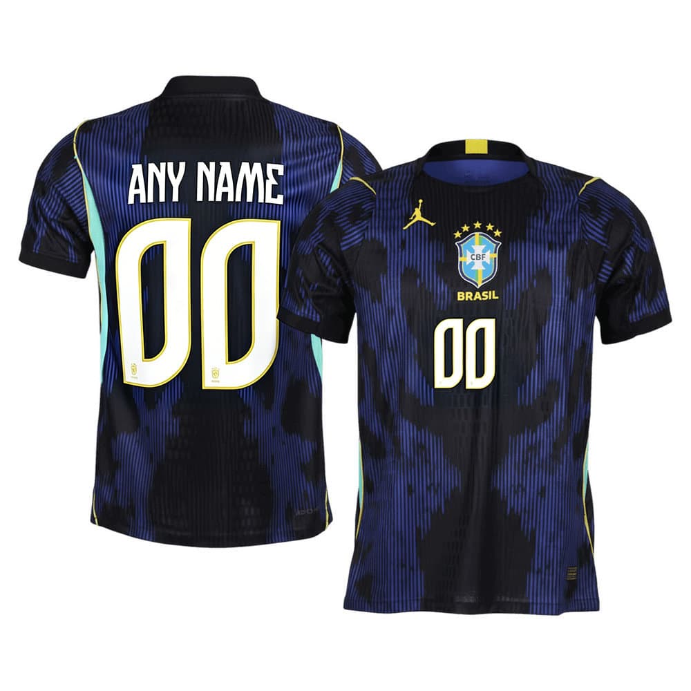 Kid's Brazil Away Authentic Custom Jersey World Cup 2026