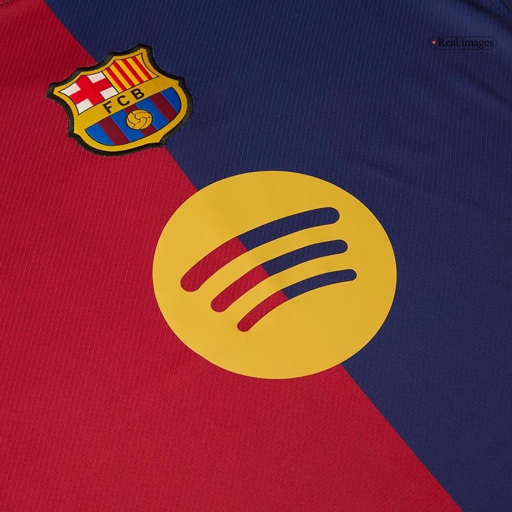Men's Barcelona Home Replica Soccer Jersey - 125th Anniversary (Spotify Logo Without Text) 2024/25 Men's Barcelona Home Replica Soccer Jersey - 125th Anniversary (Spotify Logo Without Text) 2024/25