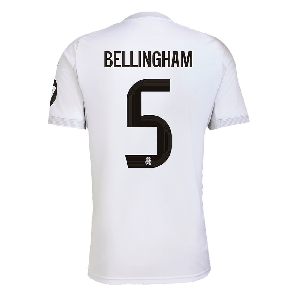 Men's BELLINGHAM #5 Real Madrid Home Replica Soccer Jersey 2025/26 Men's BELLINGHAM #5 Real Madrid Home Replica Soccer Jersey 2025/26