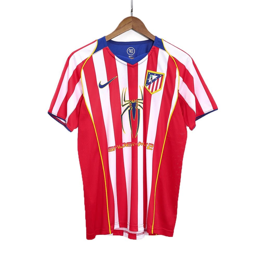 Men's Atletico Madrid Home Retro Soccer Jersey 2004/05