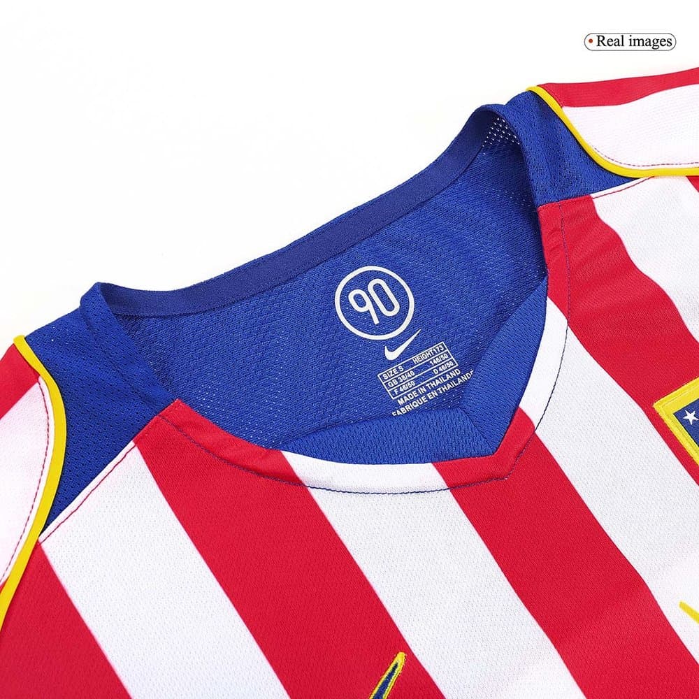 Men's Atletico Madrid Home Retro Soccer Jersey 2004/05