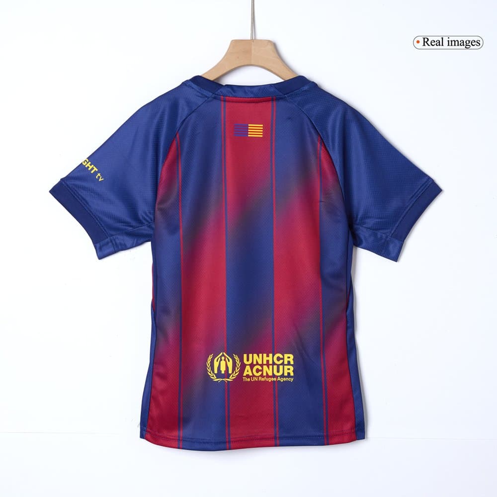 Kid's Barcelona Home Soccer Jersey Kit 2025/26