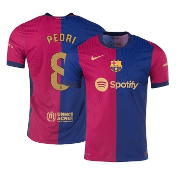 Men's PEDRI #8 Barcelona Home Authentic Soccer Jersey 2024/25 Men's PEDRI #8 Barcelona Home Authentic Soccer Jersey 2024/25