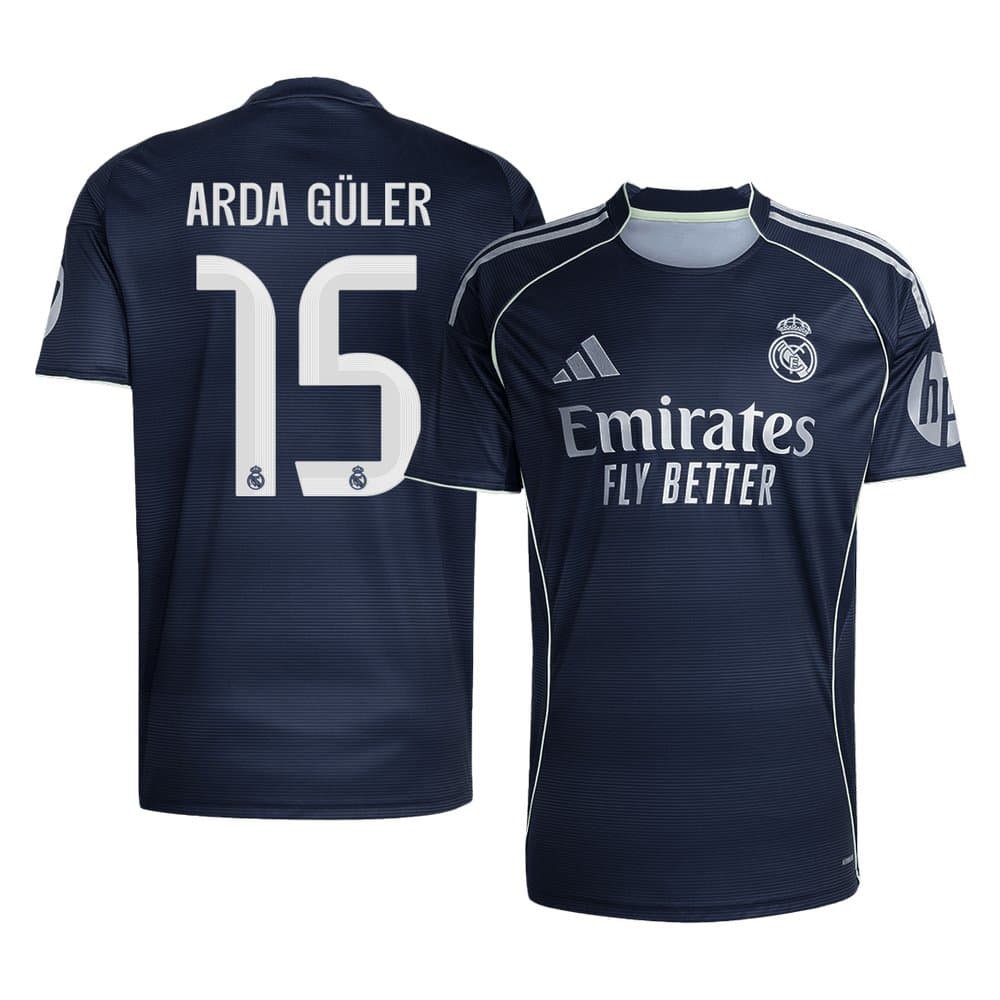 Men's ARDA GÜLER #15 Real Madrid Away Replica Soccer Jersey 2025/26