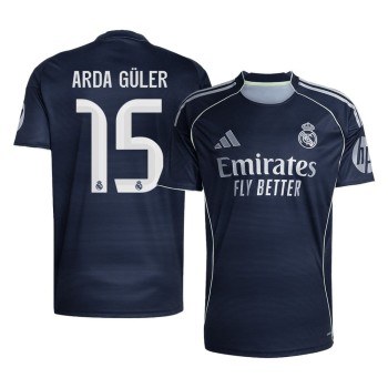 Men's ARDA GÜLER #15 Real Madrid Away Replica Soccer Jersey 2025/26