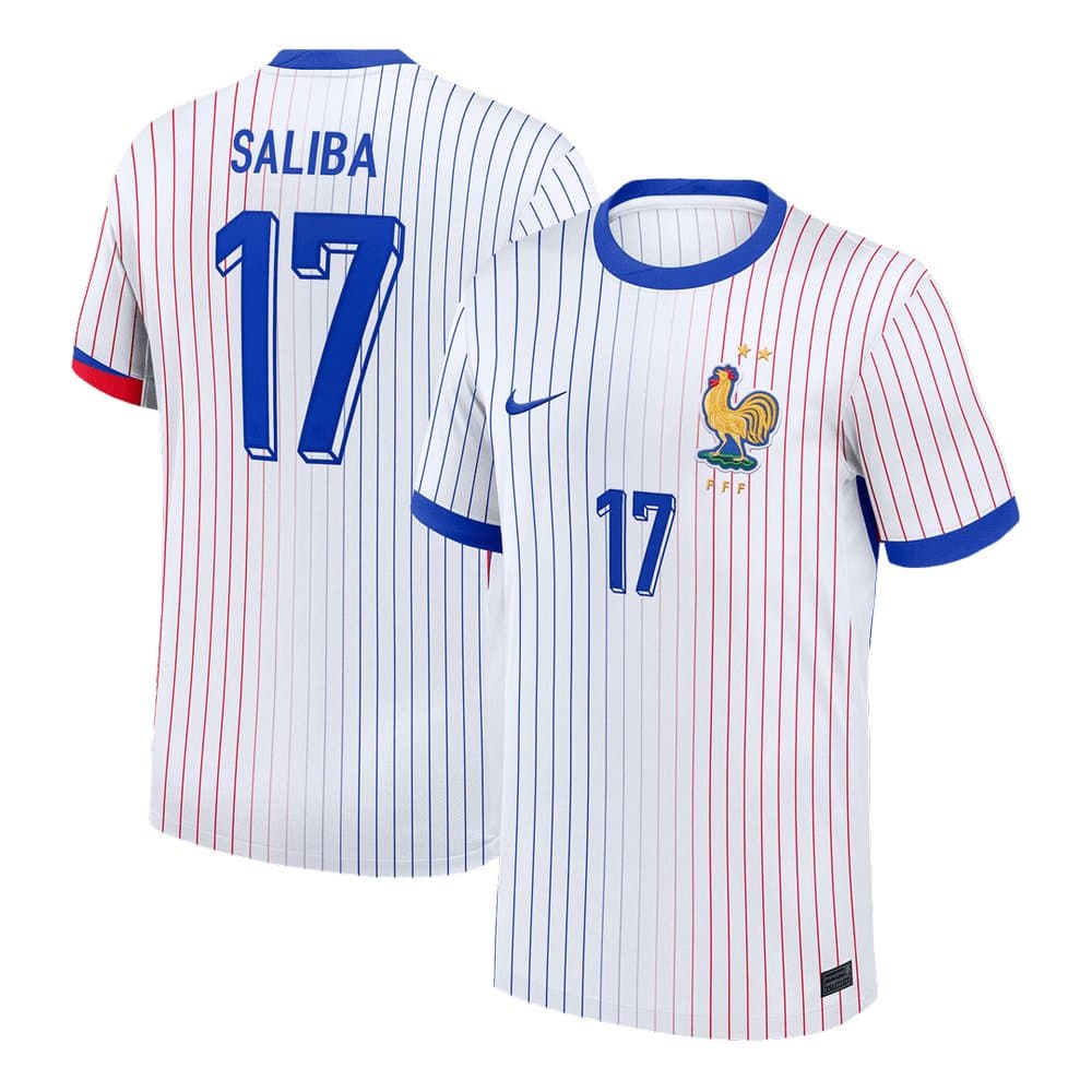 Men's SALIBA #17 France Away Replica Soccer Jersey 2024 Men's SALIBA #17 France Away Replica Soccer Jersey 2024