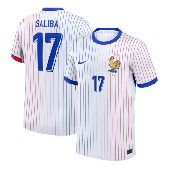 Men's SALIBA #17 France Away Replica Soccer Jersey 2024