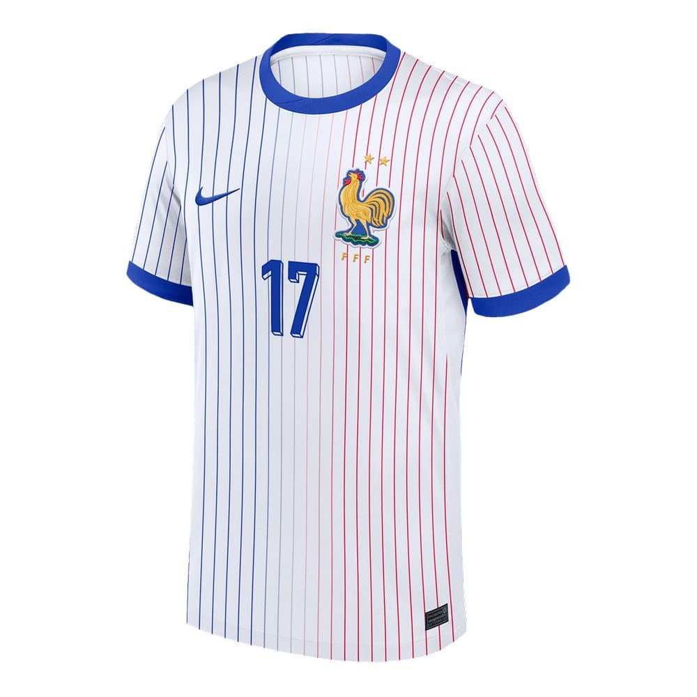 Men's SALIBA #17 France Away Replica Soccer Jersey 2024 Men's SALIBA #17 France Away Replica Soccer Jersey 2024