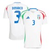 Men's DIMARCO #3 Italy Away Replica Soccer Jersey EURO 2024 Men's DIMARCO #3 Italy Away Replica Soccer Jersey EURO 2024