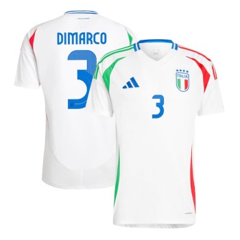 Men's DIMARCO #3 Italy Away Replica Soccer Jersey EURO 2024