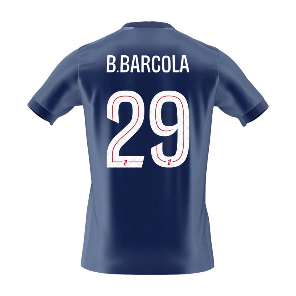 Men's B.BARCOLA #29 PSG Home Replica Soccer Jersey 2025/26 Men's B.BARCOLA #29 PSG Home Replica Soccer Jersey 2025/26