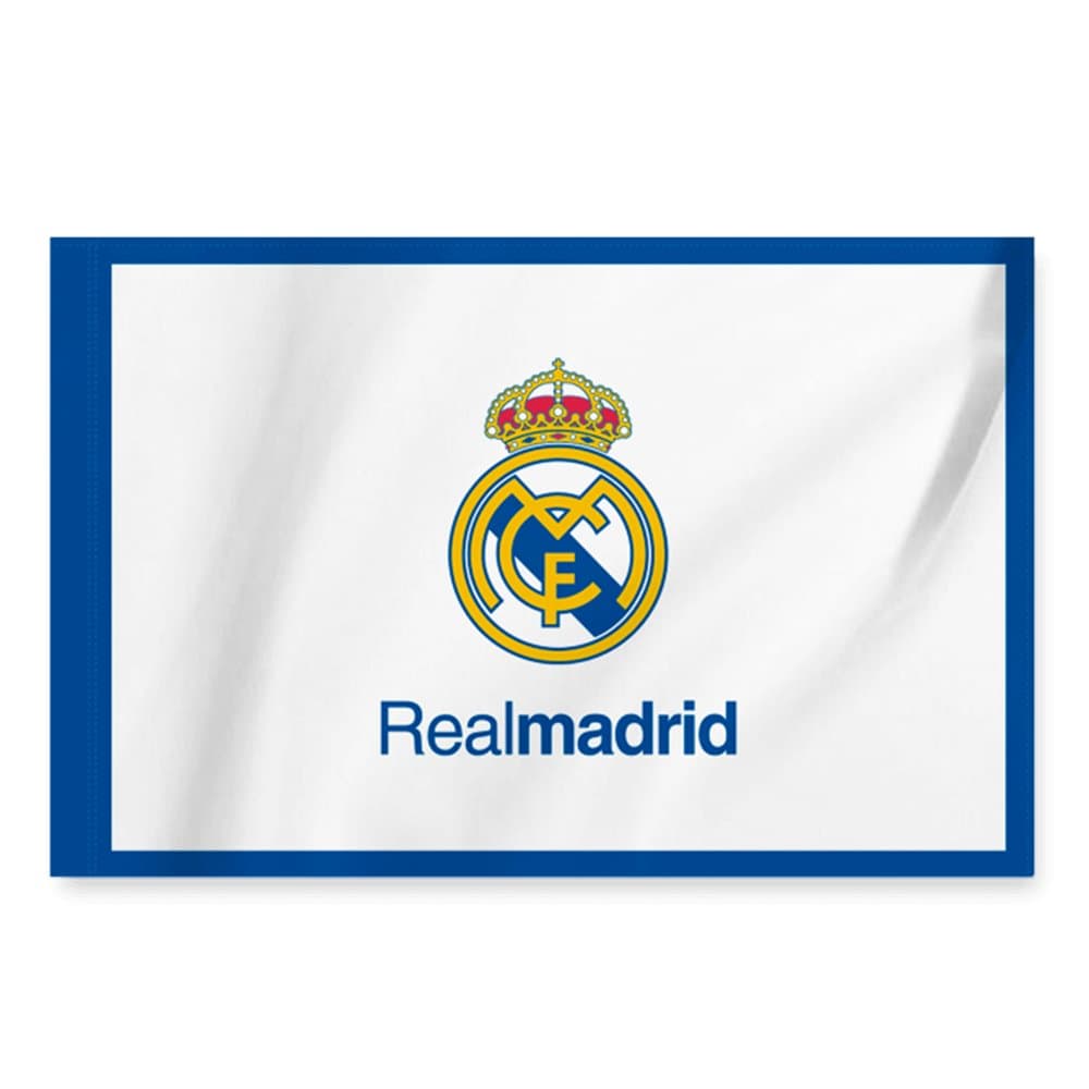 Real Madrid Team Flag White Real Madrid Team Flag White