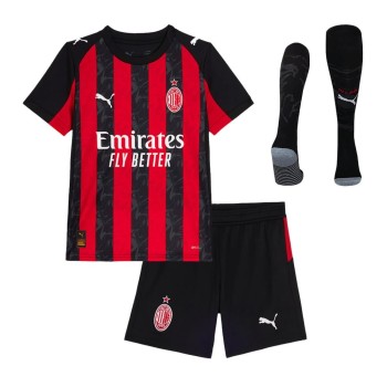Kid's AC Milan Home Soccer Jersey Full Kit 2025/26 Kid's AC Milan Home Soccer Jersey Full Kit 2025/26