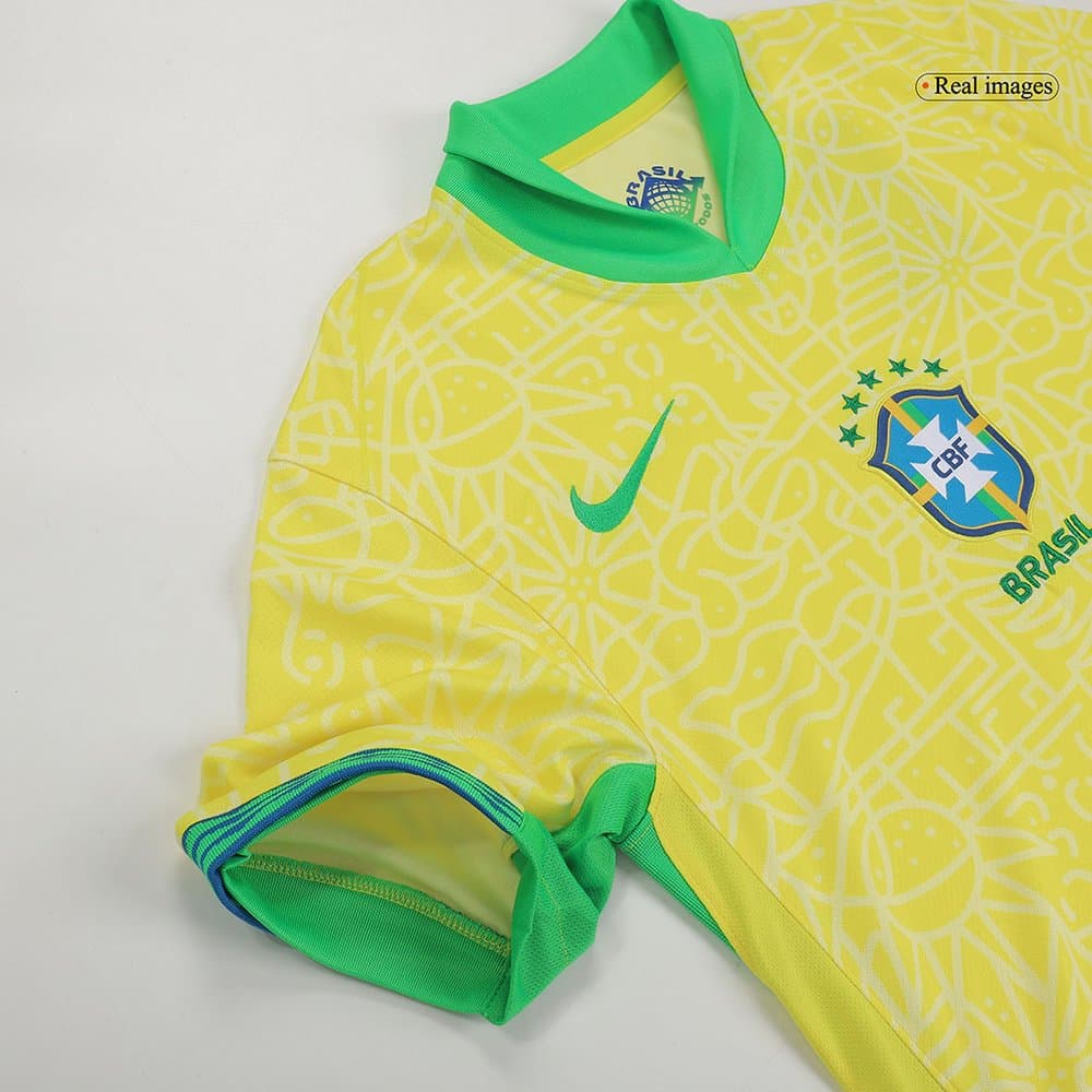 Men's RODRYGO #10 Brazil Home Replica Soccer Jersey Copa America 2024 Men's RODRYGO #10 Brazil Home Replica Soccer Jersey Copa America 2024