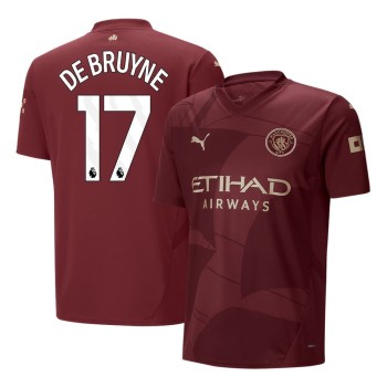 Men's DE BRUYNE #17 Manchester City Third Away Replica Soccer Jersey 2024/25 Men's DE BRUYNE #17 Manchester City Third Away Replica Soccer Jersey 2024/25